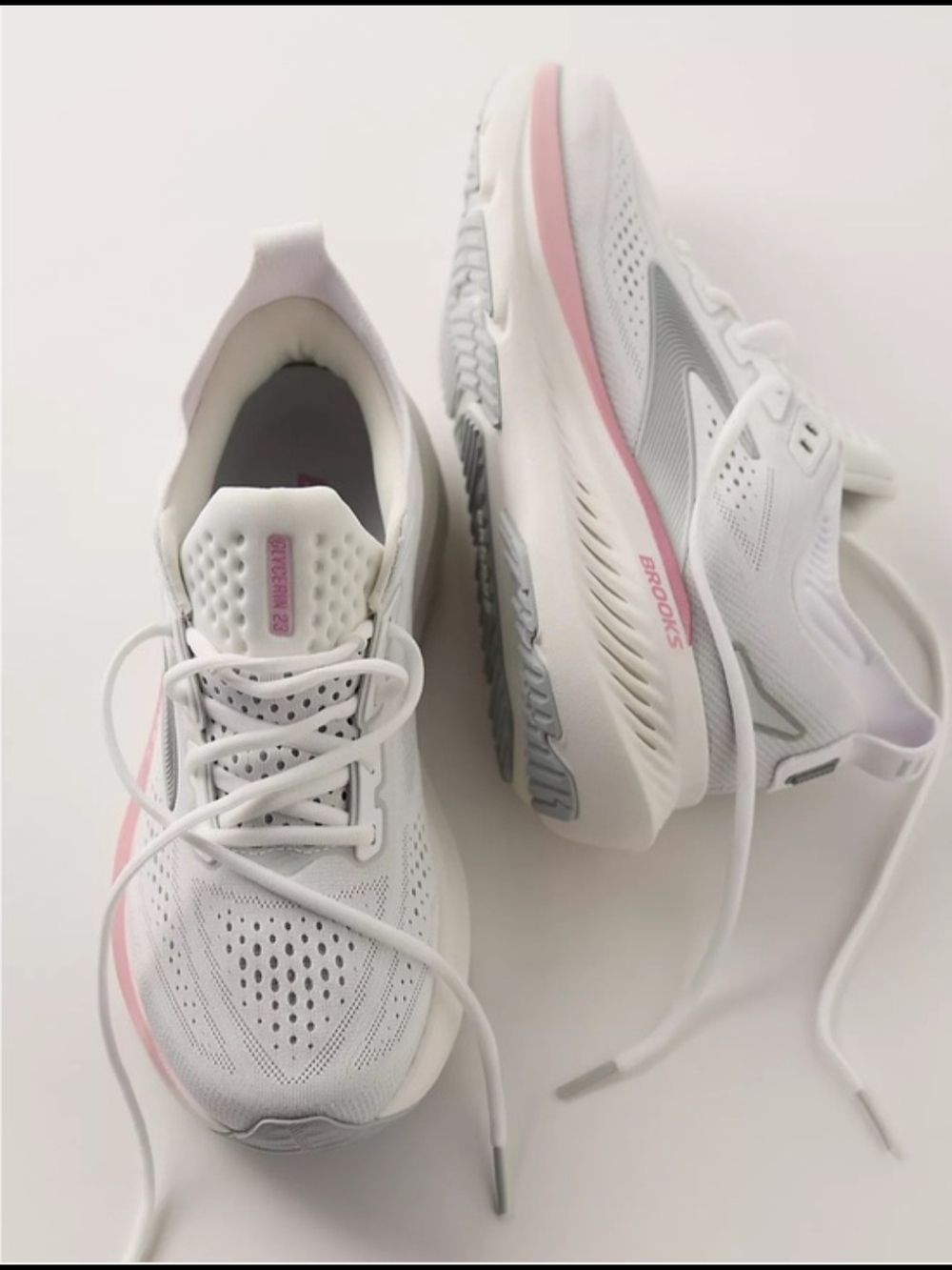 Brooks Glycerin GTS 23 - White/Harbor Mist/Metallic - Women's Size 10 - Picture 11 of 11
